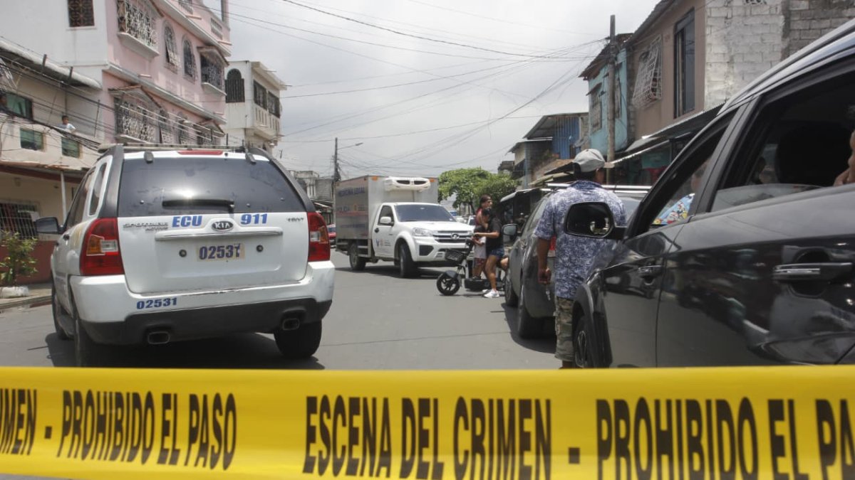 La zona del crimen, en el suburbio de Guayaquil. El joven era conocido en el sector, pues vivía en una zona cercana.