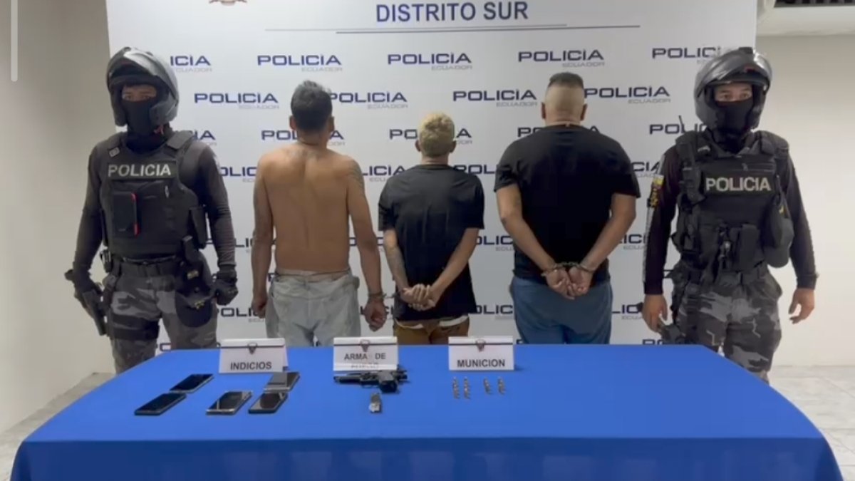 Tres sujetos fueron aprehendidos por este rapto.