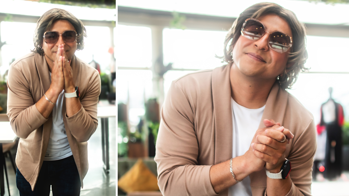 Con gafas y saco, La Residenta se convirtió en el nuevo fenómeno viral de Rony Torres.