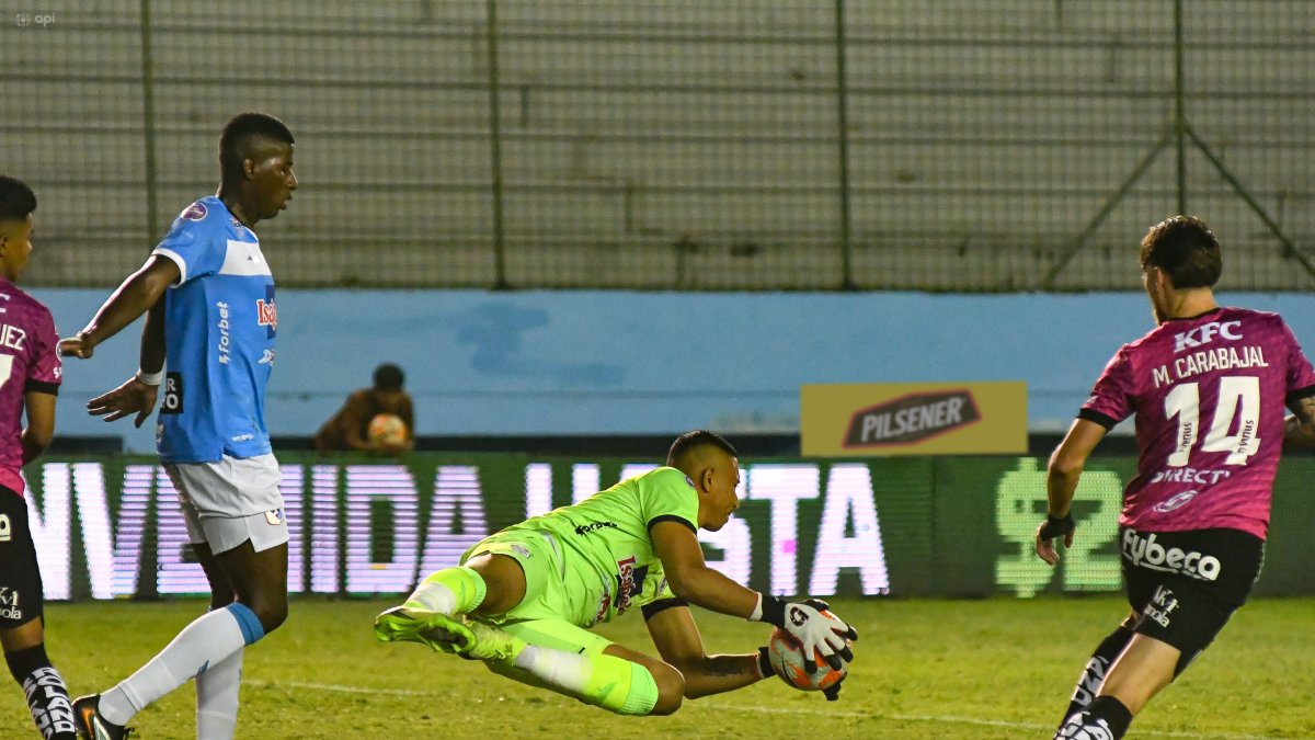 Manta e IDV igualaron sin goles la última vez que se enfrentaron en la LigaPro, el9 de agosto de 2025.