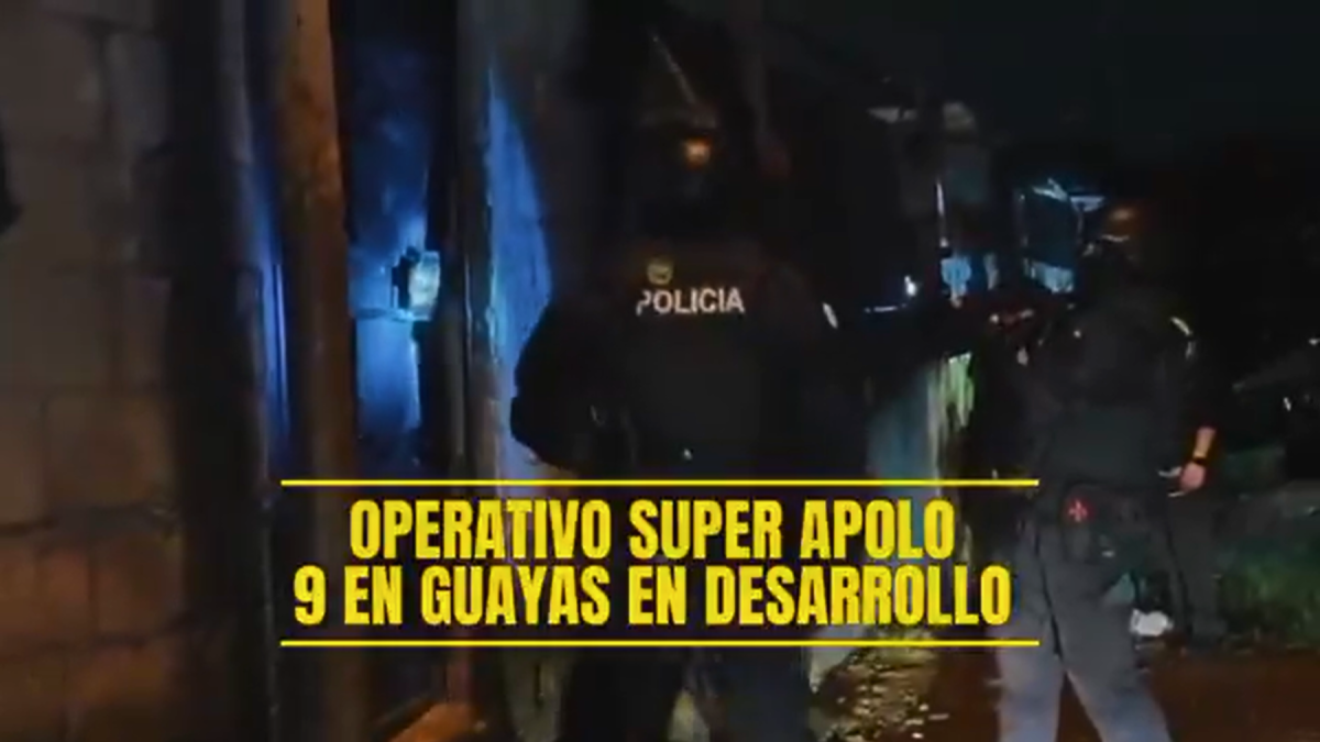 Operativo Apolo 9: Policía difundió acciones en Guayas y otras provincias.