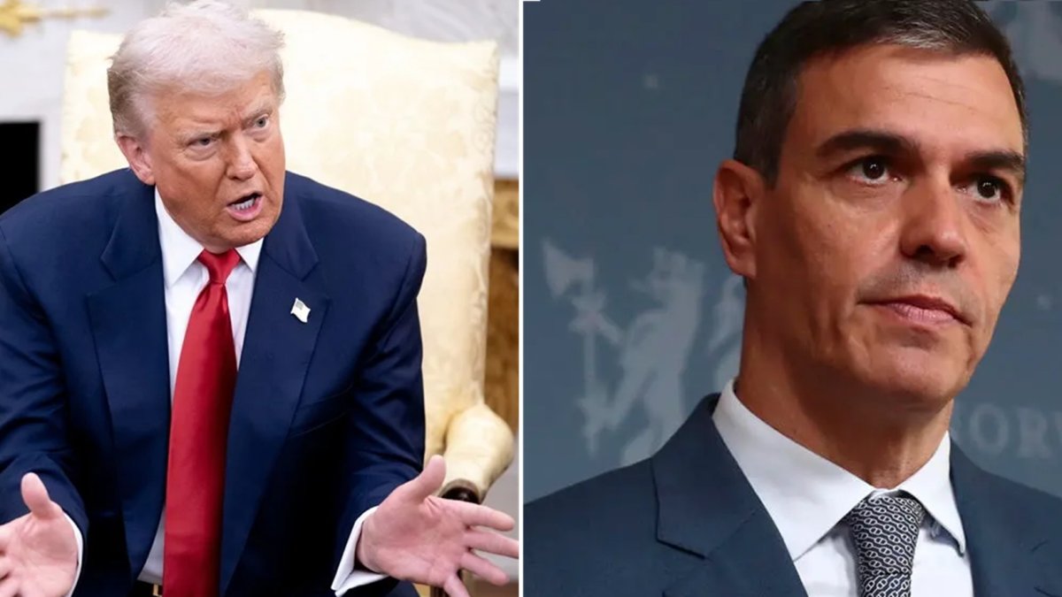 Donald Trump, Presidente de EE. UU. y Pedro Sánchez, Presidente del Gobierno español.
