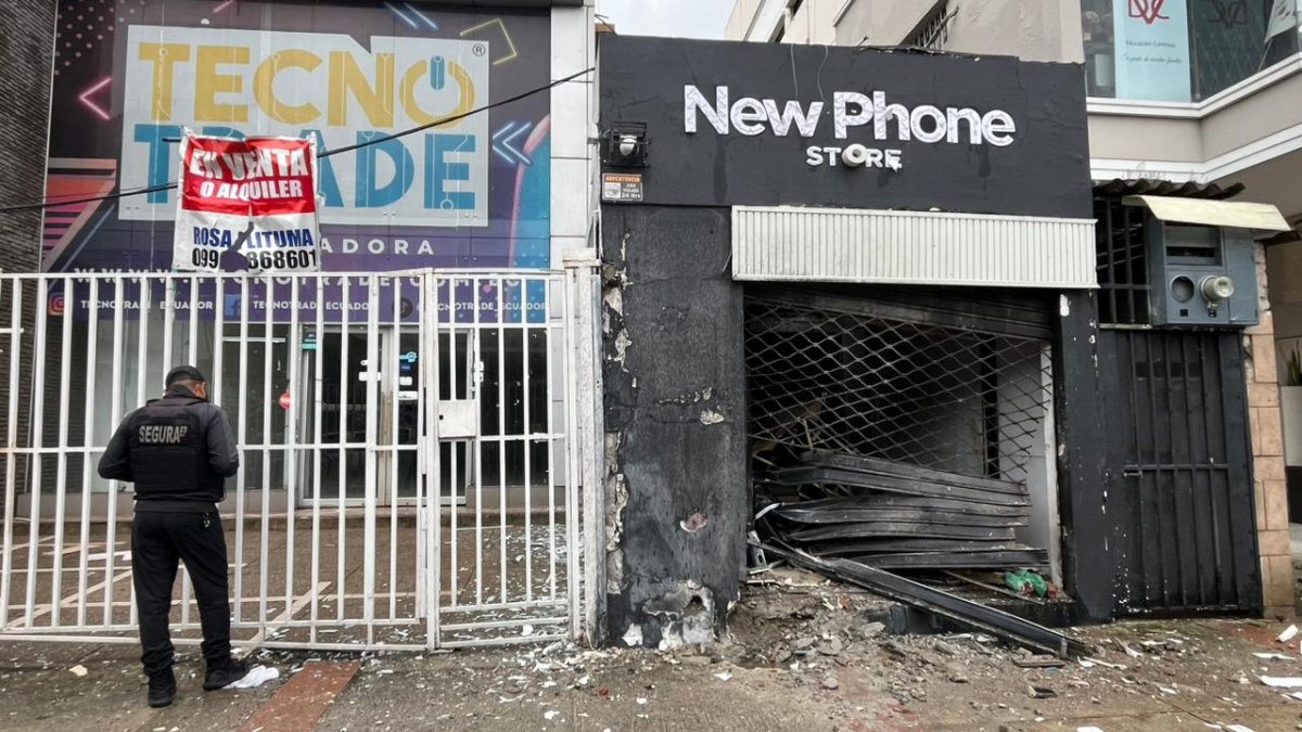 En este lugar se registró la explosión.