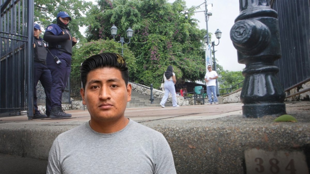 En este lugar fue atacado Álex Llumiquinga Díaz.