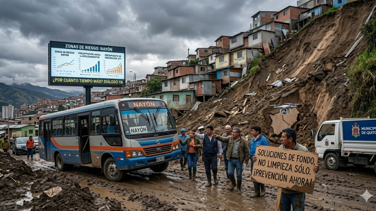 El invierno está 'pegando duro' en la capital ecuatoriana.