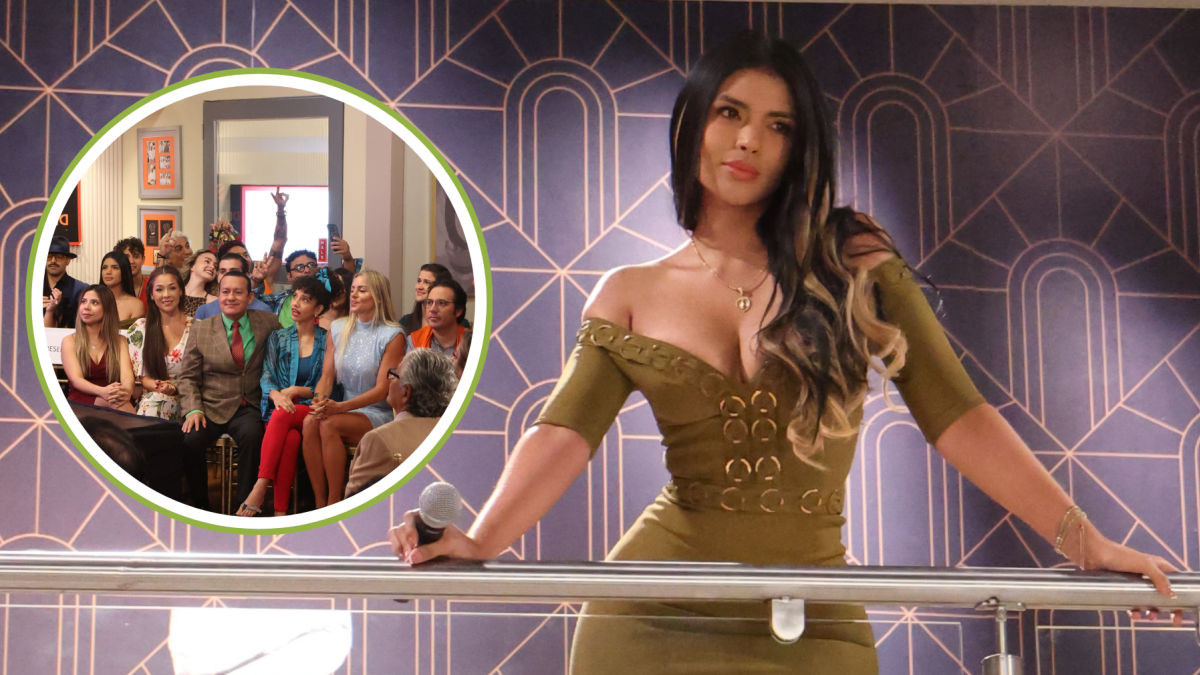 Conny Garcés actriz de Cholito Forever interpretando a su personaje Carnada en Guayaquil.