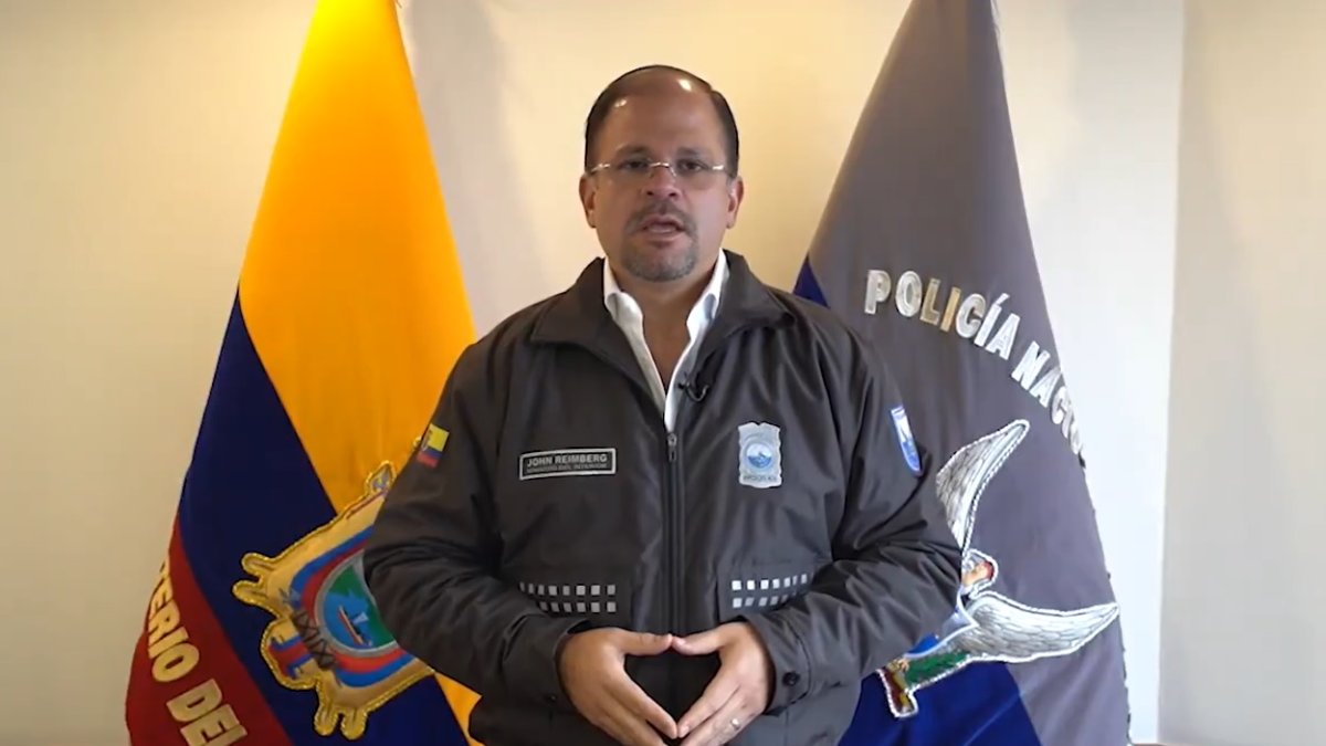John Reimberg, ministro del Interior de Ecuador.