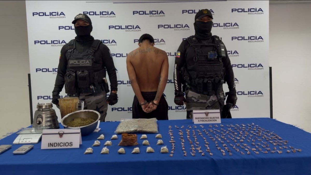 El detenido y la evidencia fueron puestos a disposición de las autoridades.