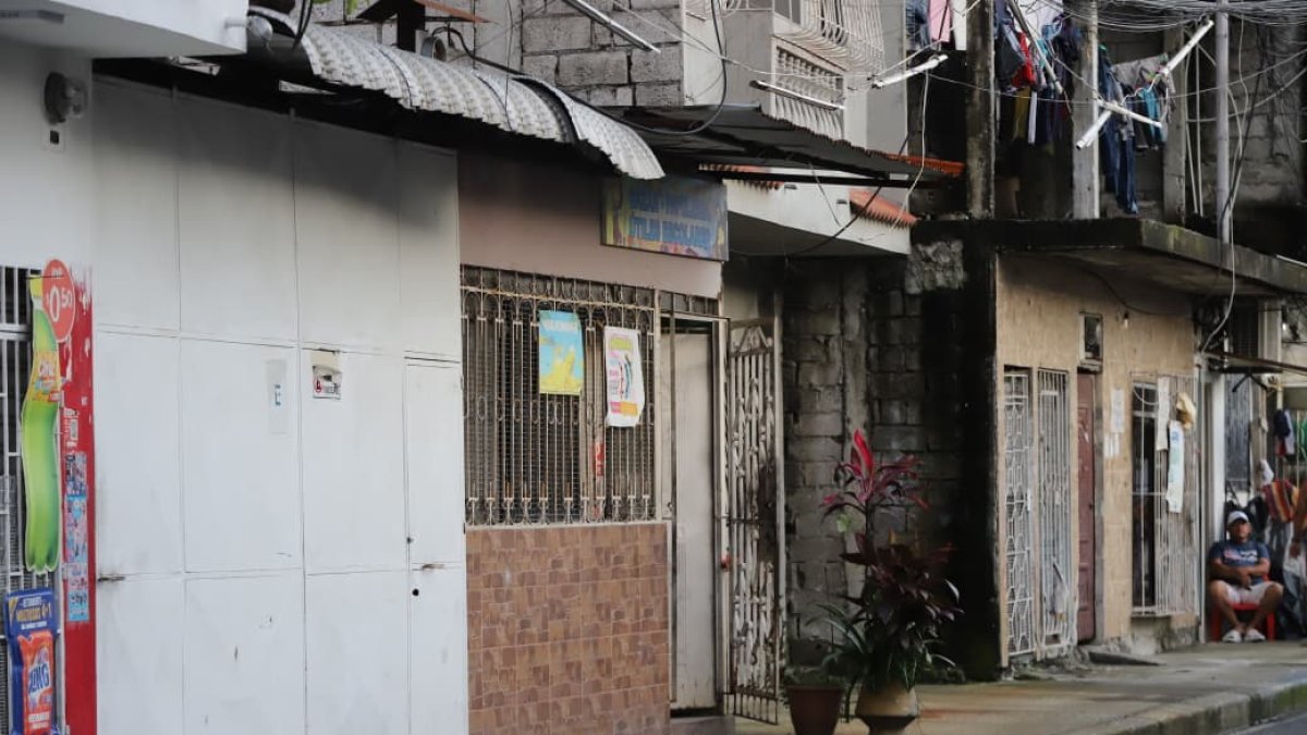 Sector donde ocurrió el ataque armado en La Floresta 1, sur de Guayaquil.