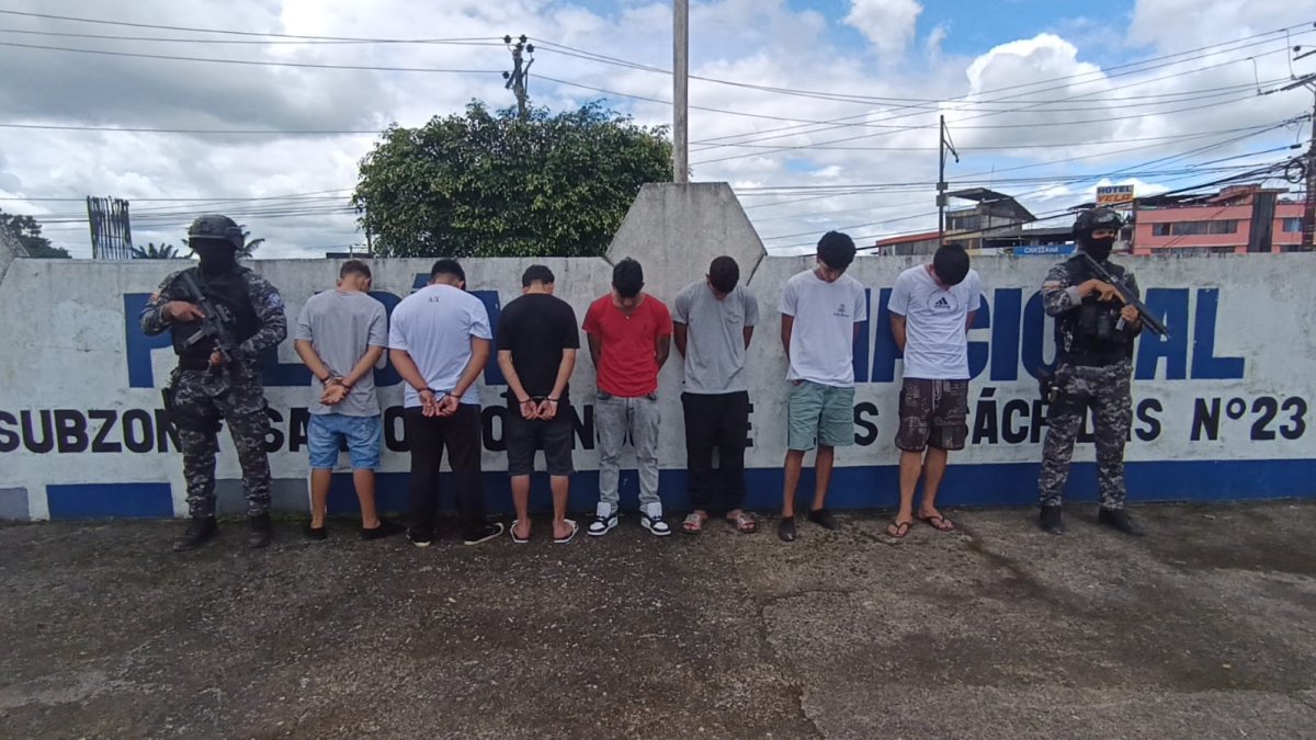 Entre los aprehendidos hay tres menores de edad.