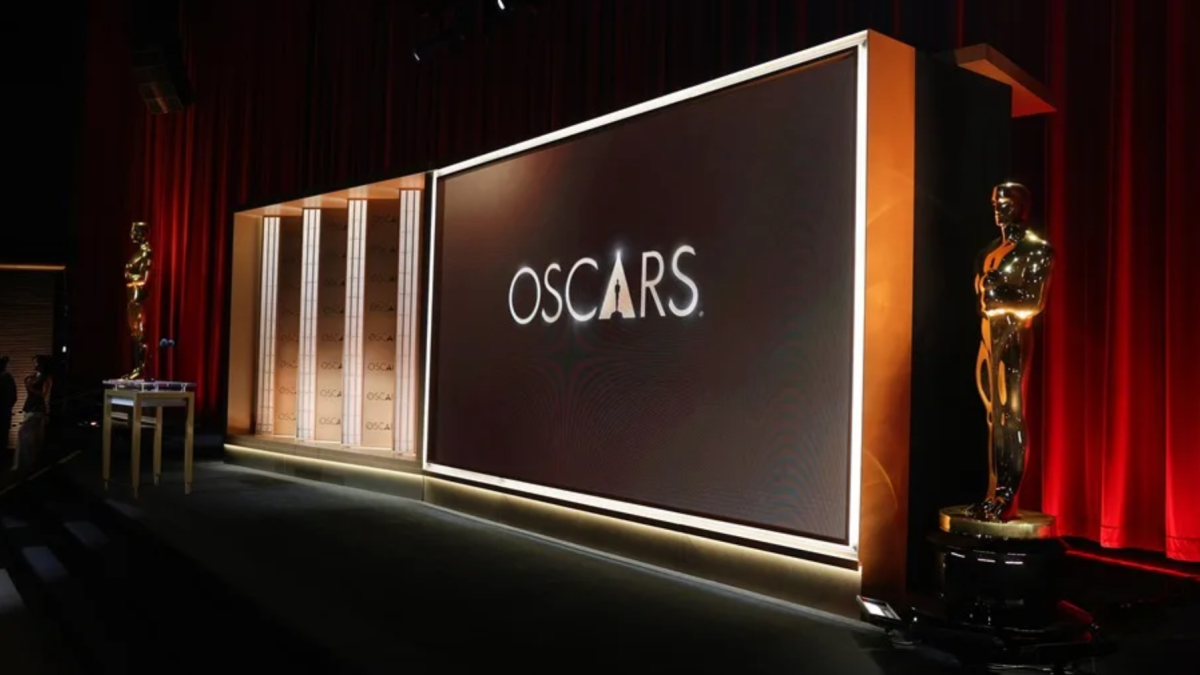 Vista del escenario donde se anunciaron los nominados a los Premios Óscar