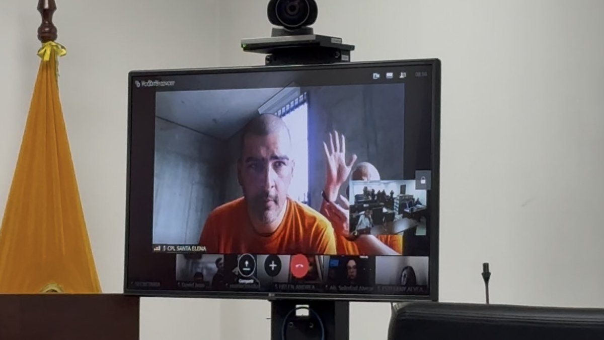 Aquiles Álvarez con el cabello rapado durante la audiencia de apelación de prisión preventiva del caso Goleada, este 13 de marzo de 2026.