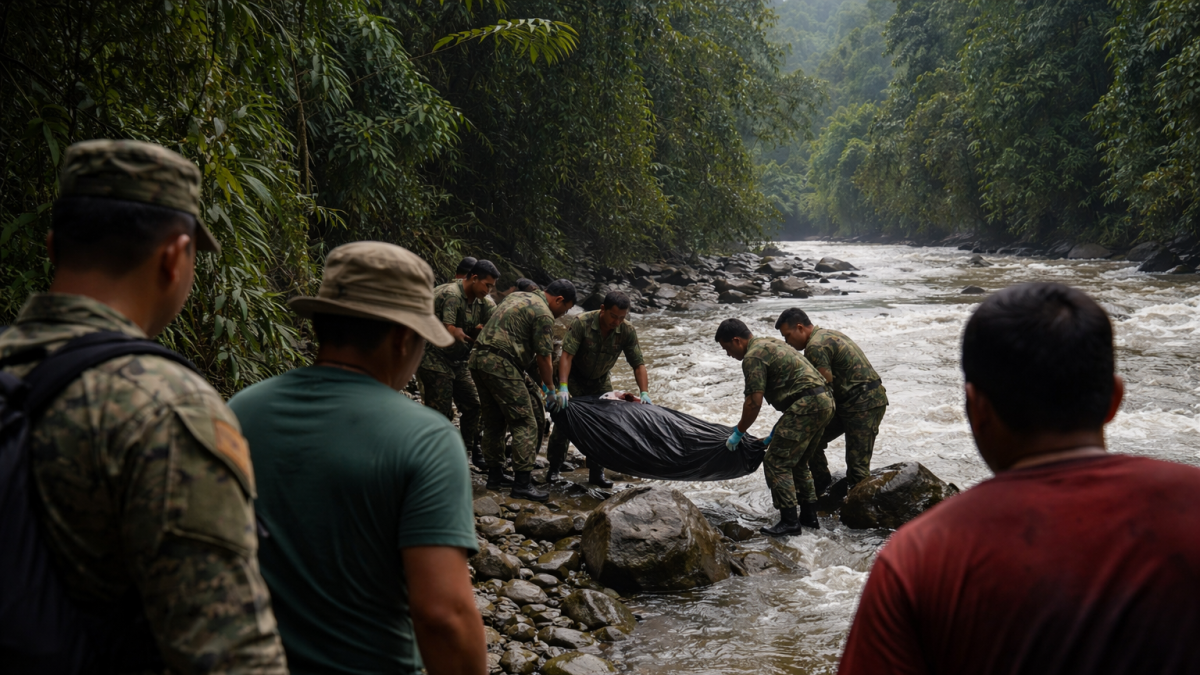 Recreación: operación de rescate en la jungla para dar con soldado ecuatoriano.