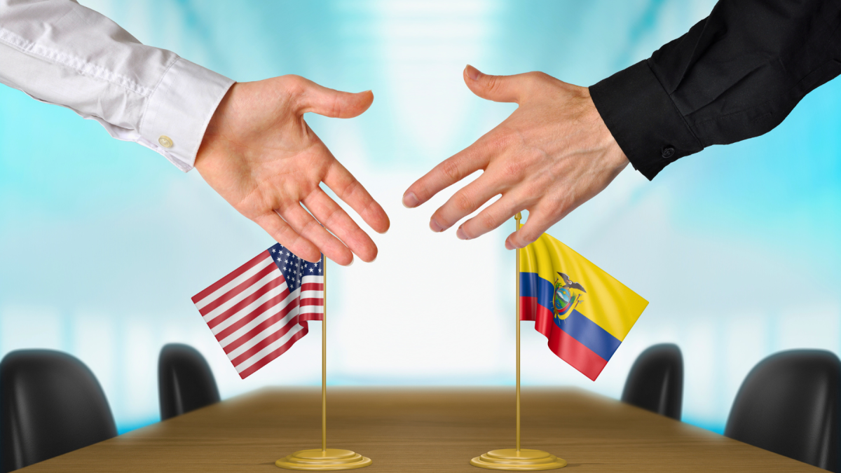 Acuerdo comercial entre Ecuador y EE. UU. está bien encaminado, según el Gobierno ecuatoriano.