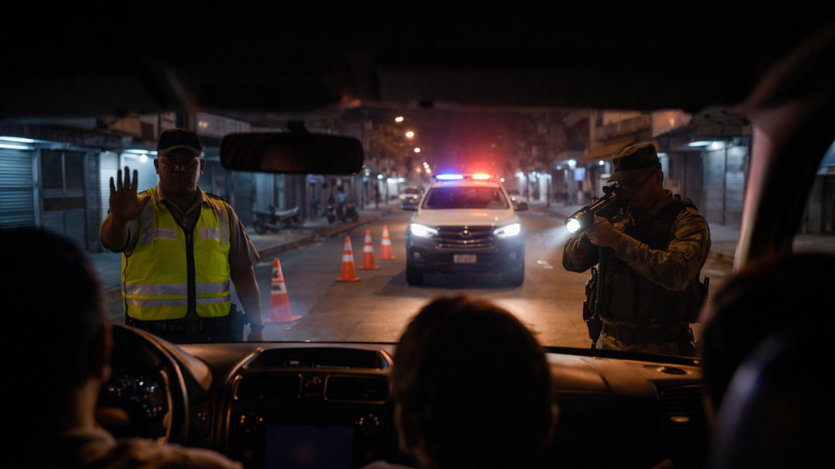 Toque de queda en El Oro: recreación de IA sobre controles desde el 15 de marzo.