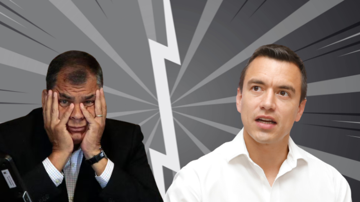 Rafael Correa y Daniel Noboa protagonizan 'pelea' en la red social X.