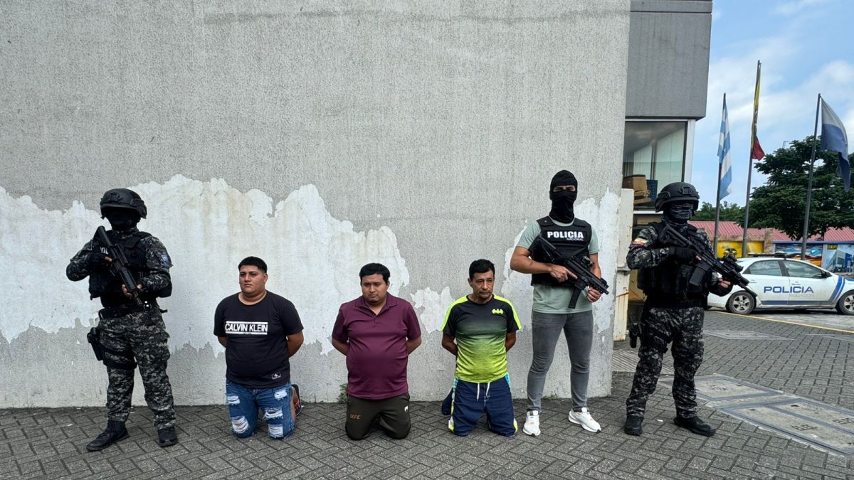 Tres de los sospechosos fueron aprehendidos en Guayaquil.