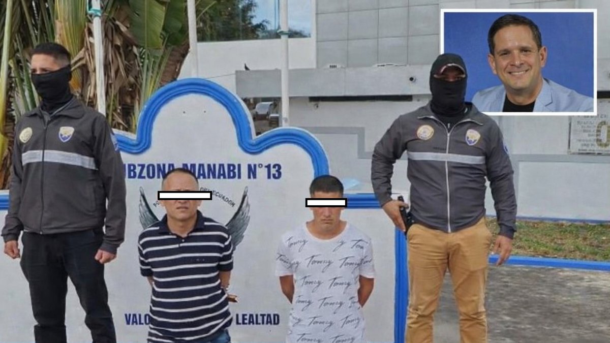 Dos hombres sospechosos del crimen de José Miguel Mendoza fueron aprehendidos en Portoviejo