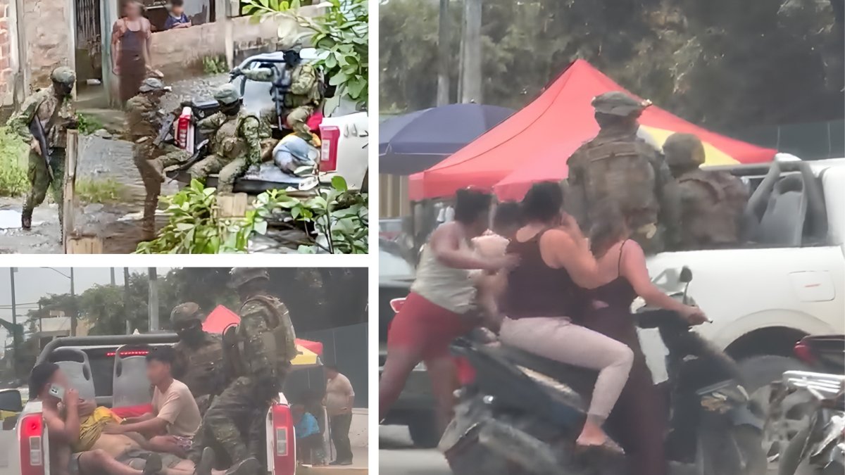 En Milagro un joven fue llevado al hospital del IESS local por gente uniformada.