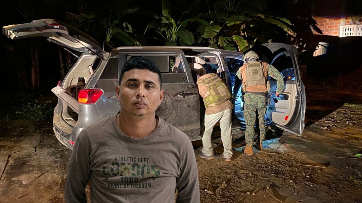 Alias La Perris se desplazaba en un vehículo cuando fue capturado por personal de las Fuerzas Armadas.