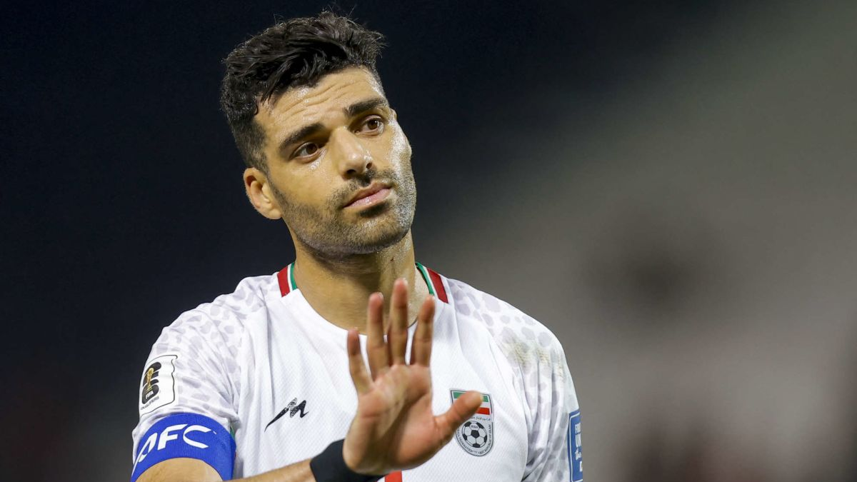 Mehdi Taremi, durante un encuentro internacional.