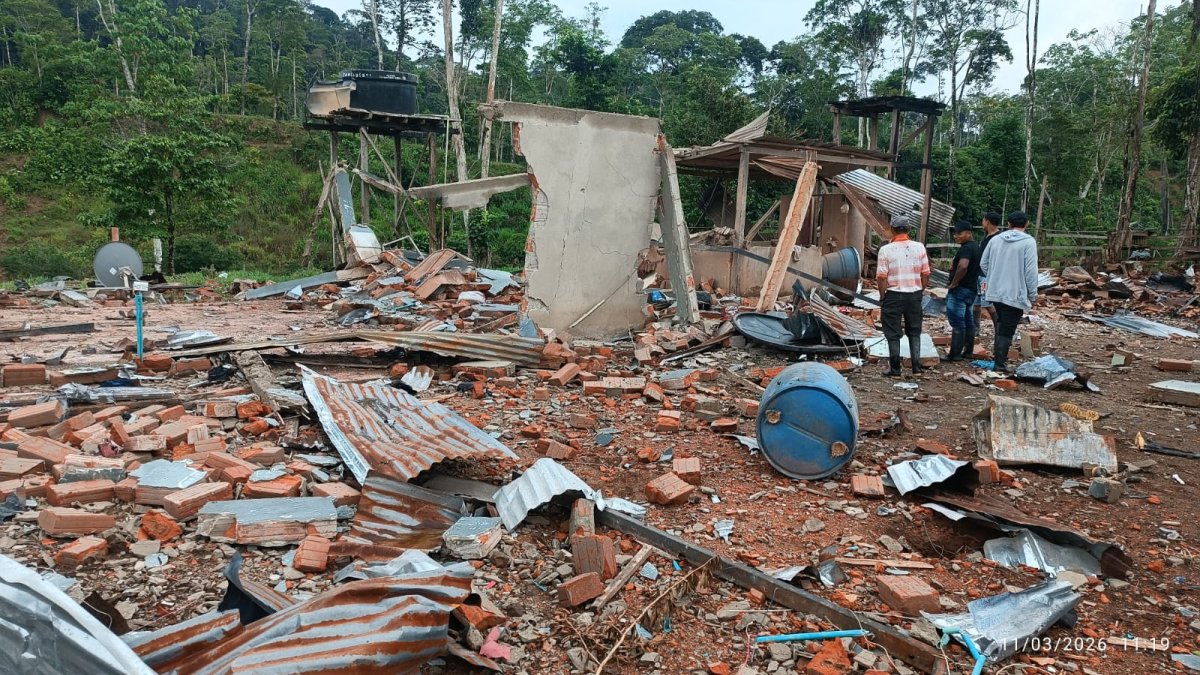 El sector de San Martín, ubicado en Sucumbíos, fue bombardeado por el Ejército.