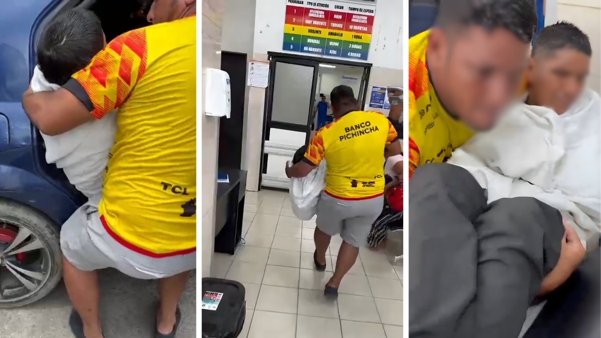 El joven herido en el cantón Milagro también fue llevado a una casa de salud.