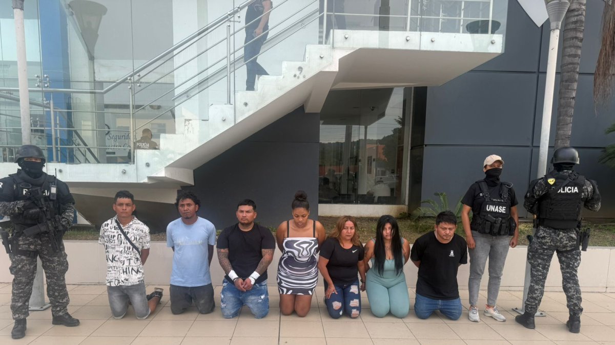 Estos son siete de los ocho detenidos por el secuestro.