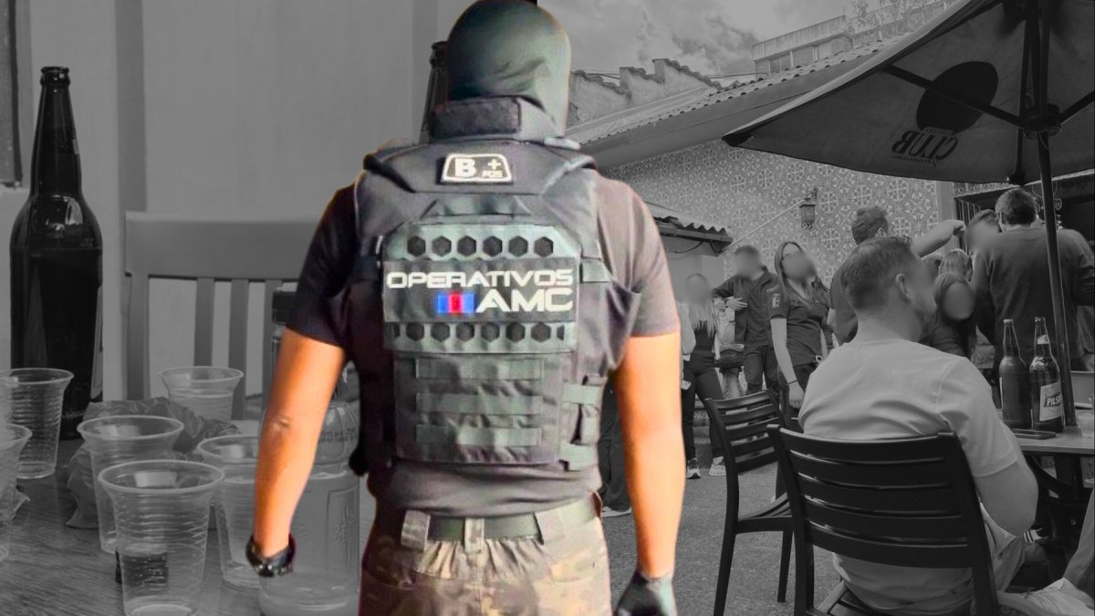 La mayoría de personas dentro del hostal durante la intervención estaban en avanzado estado etílico.