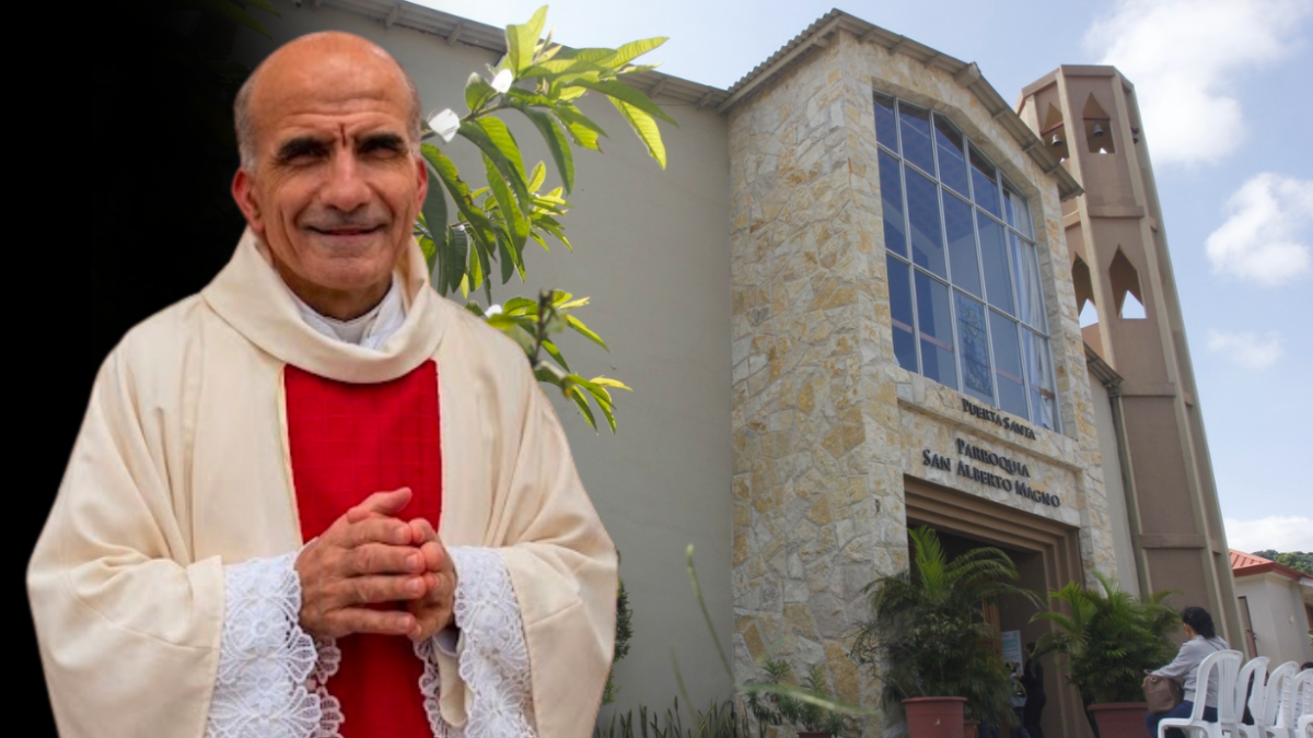 En la parroquia San Alberto Magno, en el cantón Daule, se cumplieron con las misas de despedida del padre Alfonso Avilés.