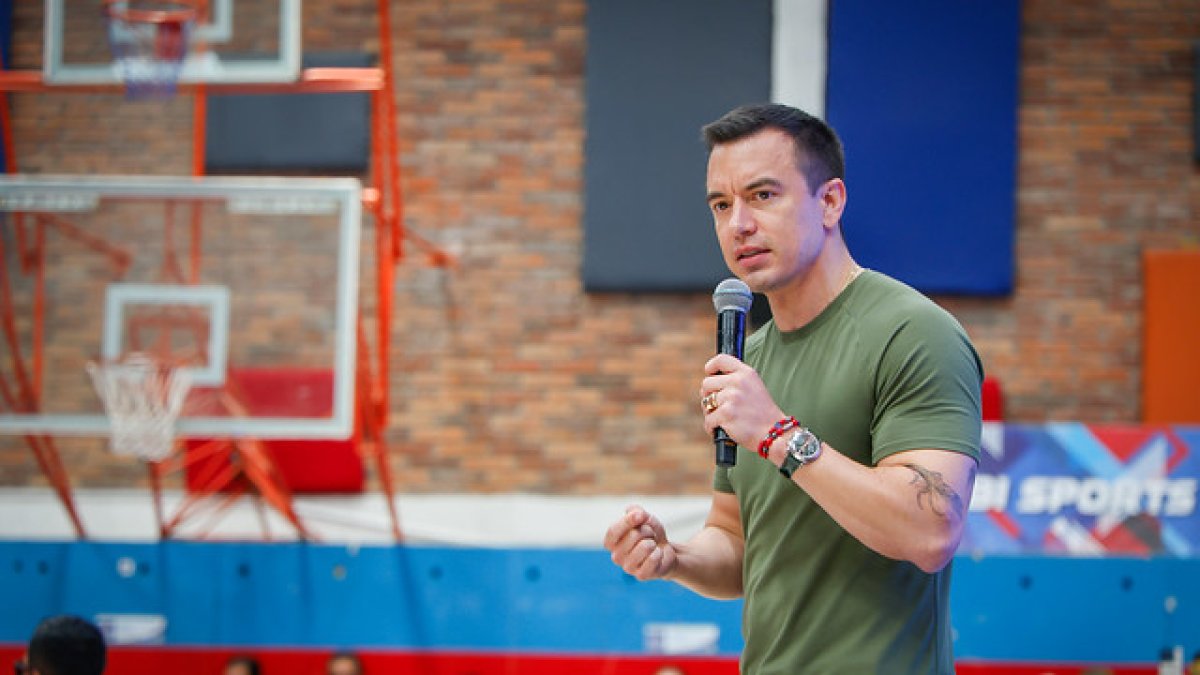 Daniel Noboa, presidente de Ecuador.