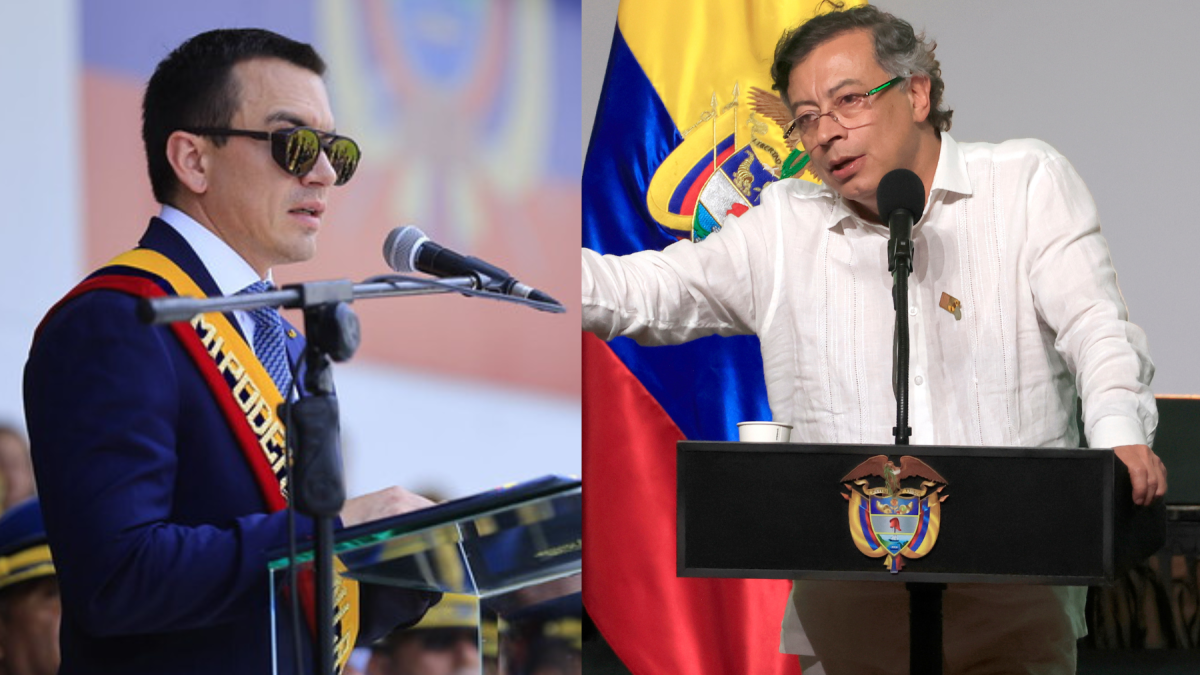 Daniel Noboa y Gustavo Petro, en el centro de la crisis bilateral que será abordada en Lima con mediación regional.