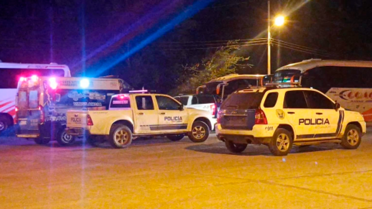 César Alfredo Cedeño Muente fue atacado en la vía Portoviejo-Manta.