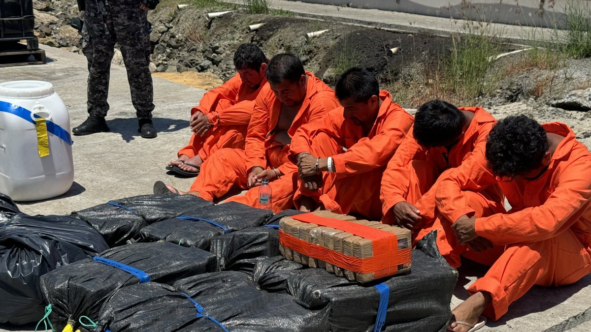 Cinco personas fueron aprehendidas en el primer caso donde se incautó 1.9 toneladas de droga