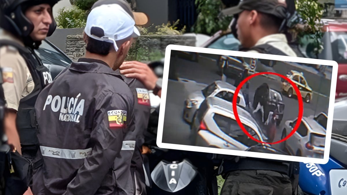Tres personas sospechosas, con prendas policiales, fueron detenidas tras intento de secuestro en Quito.