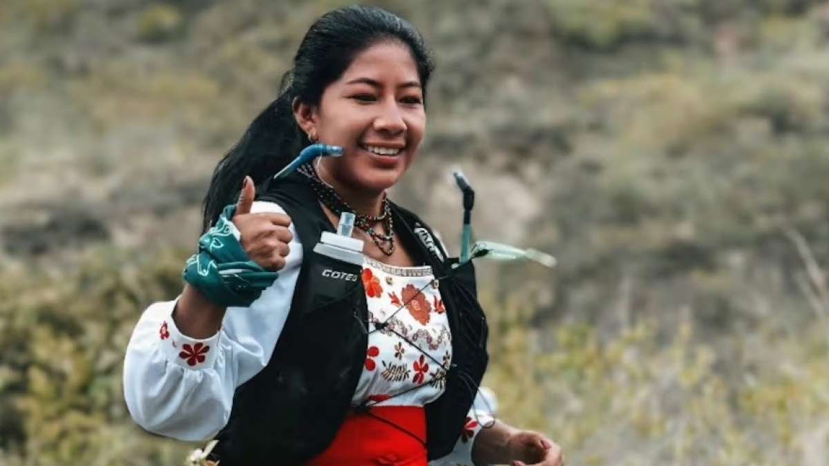 La joven atleta Yanna Guillín destacó en el trail running de Bolivia.