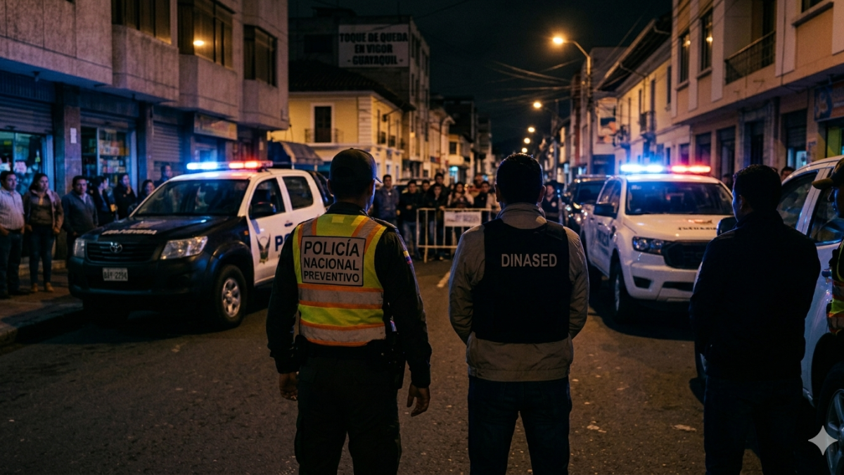 El hecho ocurrió en la madrugada, mientras regía el toque de queda en Guayaquil.