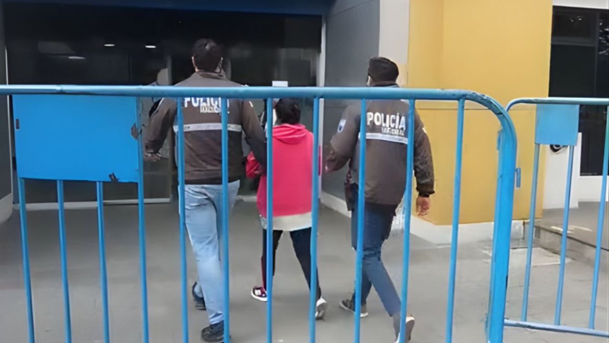 La procesada fue llevada hasta la Unidad de Flagrancia, en el centro-norte de Quito.