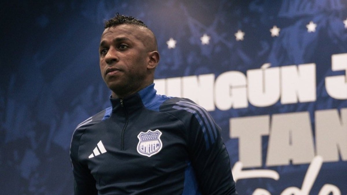 Miller Bolaños no actuará por dos partidos con Emelec luego de la tarjeta roja en el partido con Mushuc Runa.