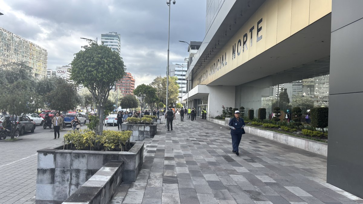 Se reportó una amenaza de bomba en el Complejo Judicial de Quito.