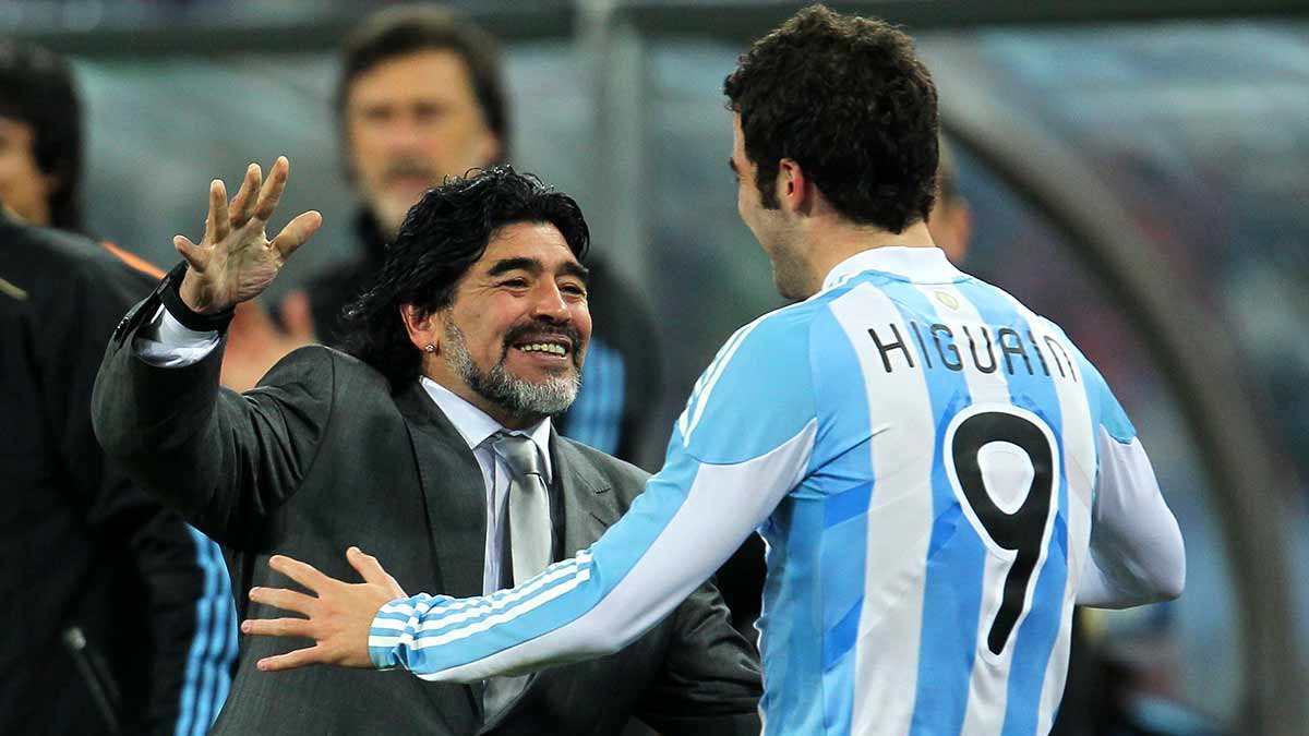 Diego Armando Maradona dirigió a la selección de Argentina en el Mundial de Sudáfrica 2010.