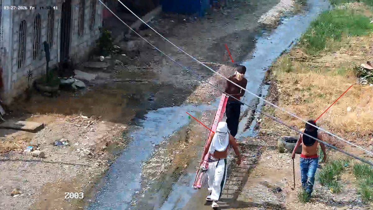 Los muchachos quedaron captados por los dispositivos de vigilancia.