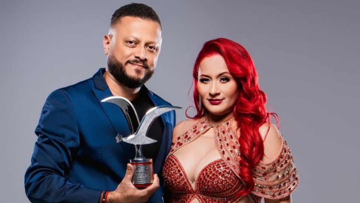 Junto al ingeniero colombiano Ramiro Valencia, Mayensi ha logrado formar un hogar que comparten con sus tres hijas y los de él.