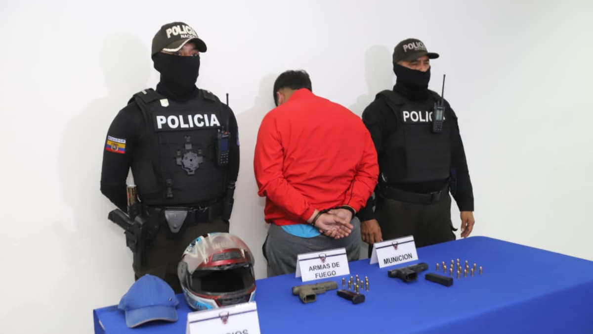 Presunto sicario detenido en Guayaquil tras intento de asesinato en el Guasmo Sur.