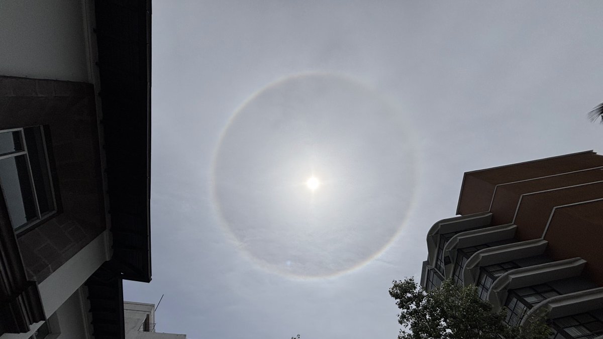 Doble halo solar sorprende este Viernes Santo en Quito: ¿Qué es este fenómeno?