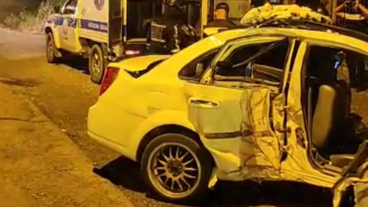 El suceso ocurrió al ingreso de la ciudad.