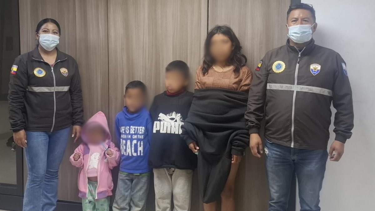 Los menores fueron llevados a buen recaudo.