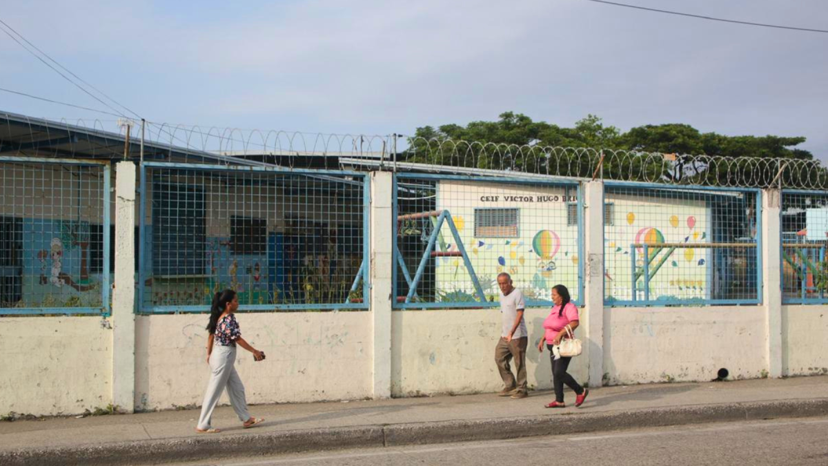 La escuela afectada por el robo está ubicada en el sur de Guayaquil.