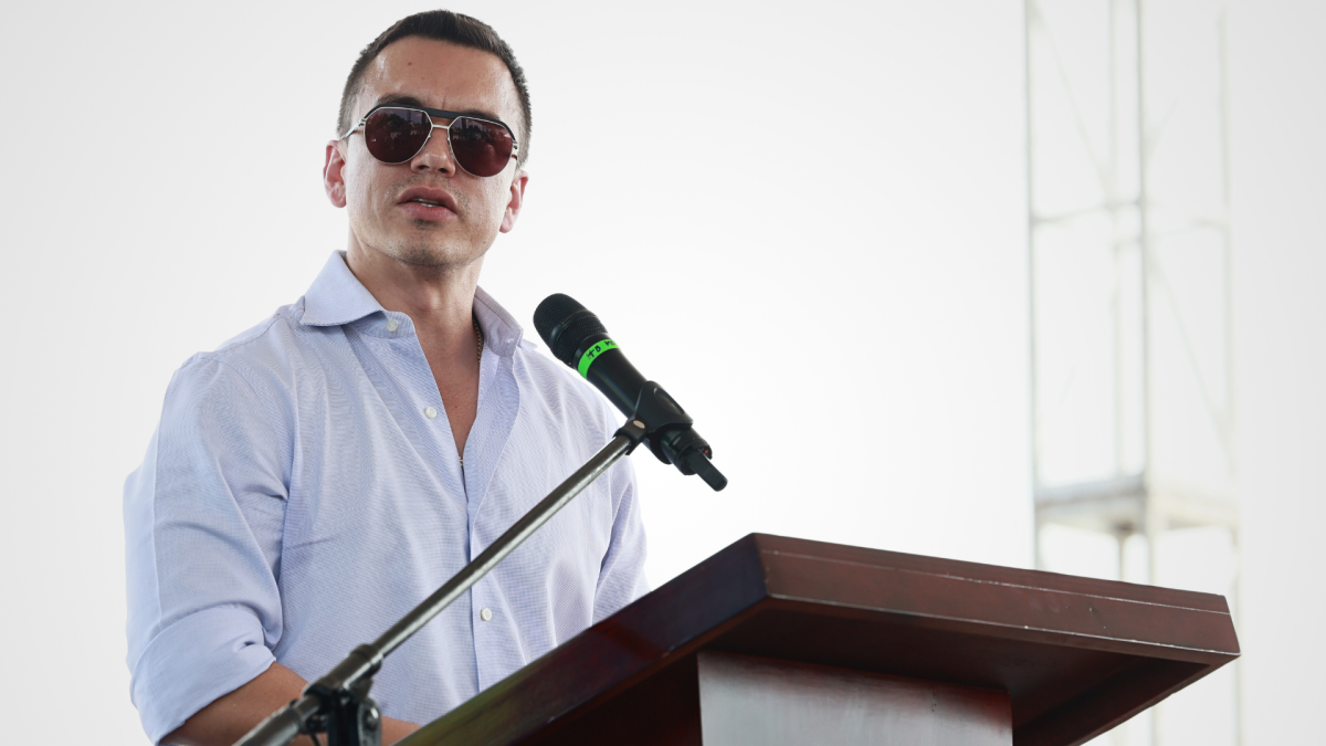 Daniel Noboa reaccionó ante los mensajes de