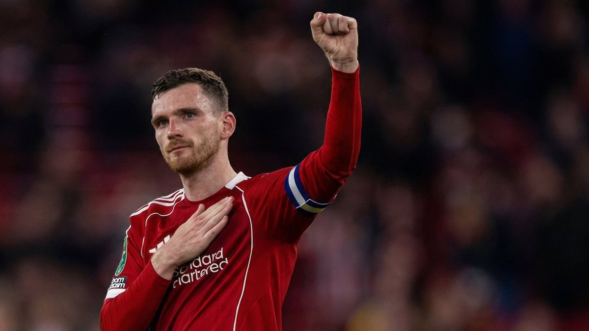 Andy Robertson, lateral del Liverpool.